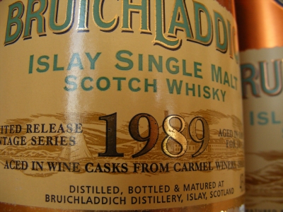 Bruichladdich 1989 18 Carmel Cask