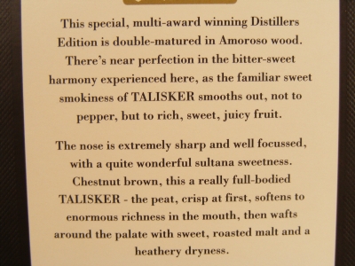 Talisker DestillersEdition 1999